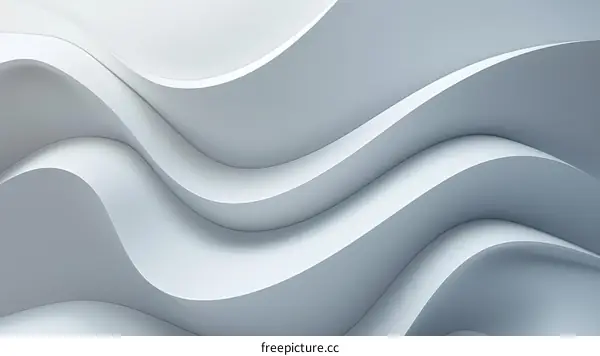White and Gray Minimalist Wavy Background