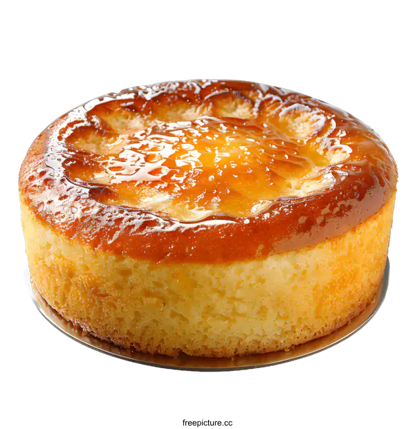 [Transparent Background PNG]Delicious honey cake on white background
