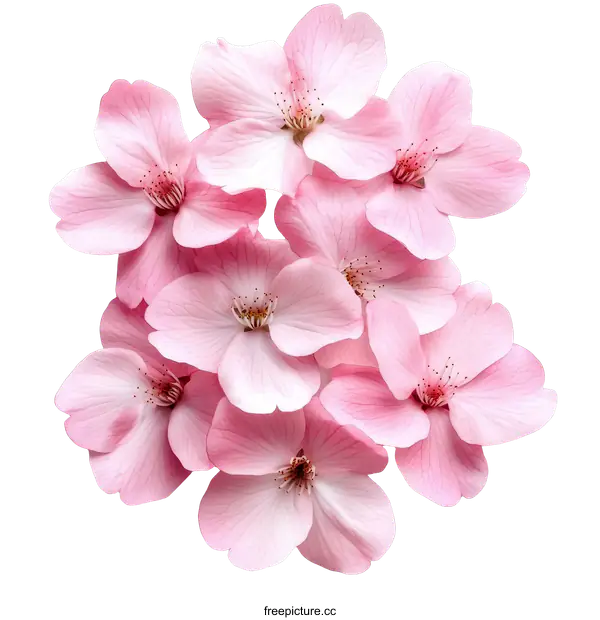 [Transparent Background PNG]Beautiful Pink Cherry Blossoms Arrangement