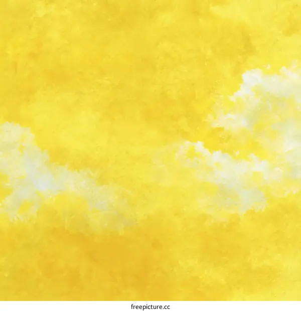 Abstract Watercolor Yellow Background