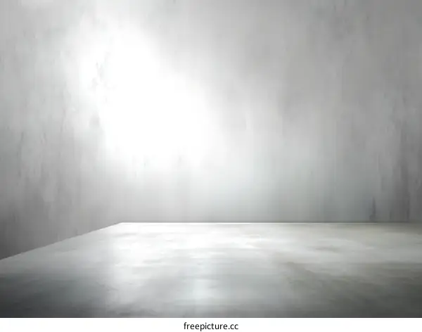 Empty Gray Concrete Room Interior Background