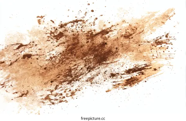 Abstract Brown Dirt Splatter Illustration