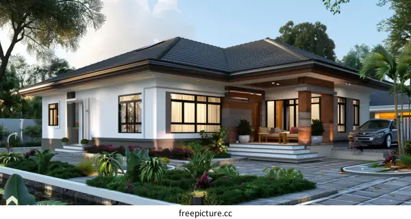 Modern minimalist villa