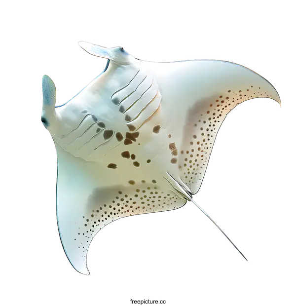 [Transparent Background PNG]Giant oceanic manta ray fish