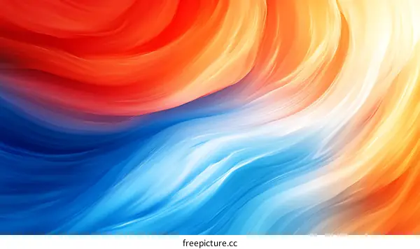 Abstract Colorful Flowing Colors