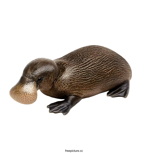 [Transparent Background PNG]Platypus Close Up View