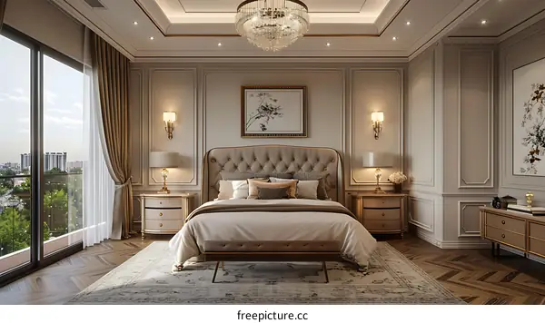 European-style bedroom