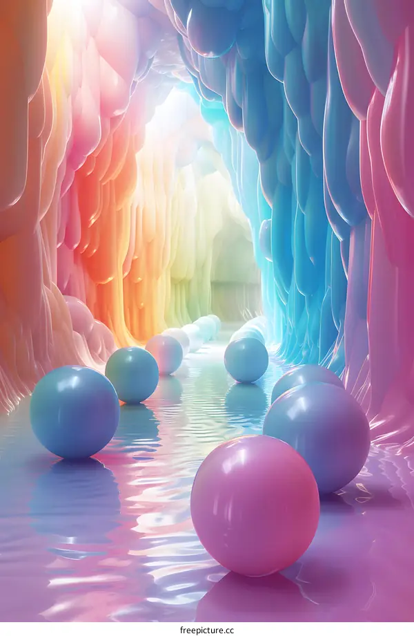 Colorful abstract cave background