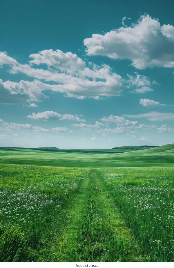 Tranquil Grassland Landscape Photography
