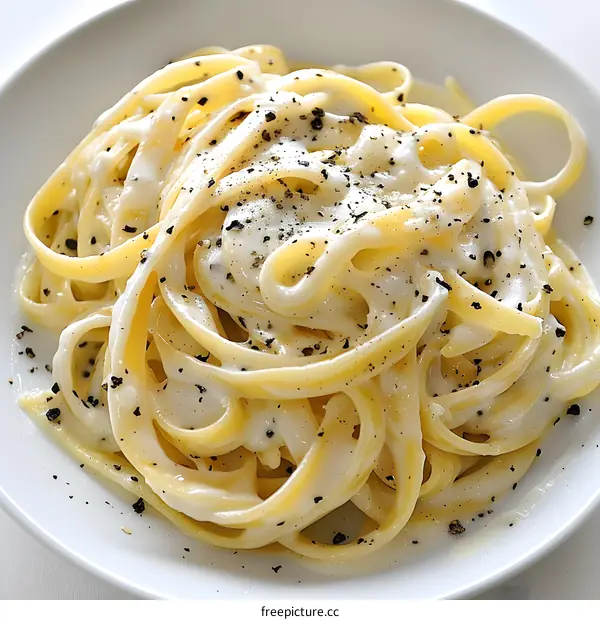 Creamy Pasta with Black Pepper