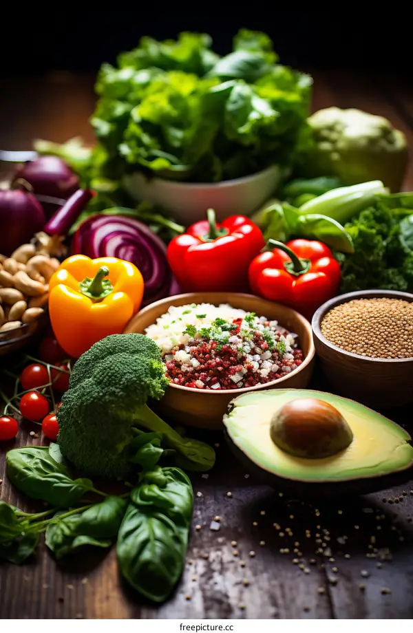 Fresh Vegetables and Healthy Food