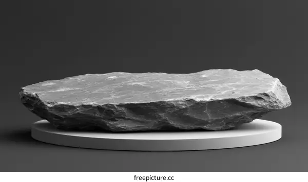 Grey Stone Product Display Stand