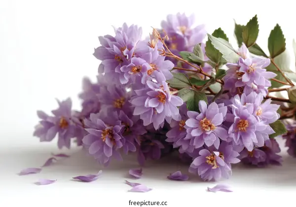 A Bouquet of Delicate Lavender Flowers