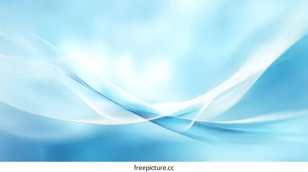 Abstract Light Blue Wave Design