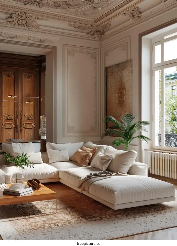 Modern minimalist living room