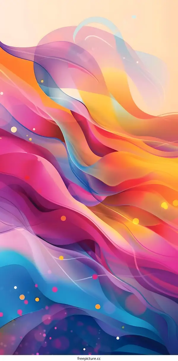 Abstract Colorful Wavy Background