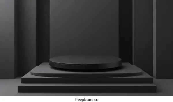 Modern Abstract Dark Grey Product Display