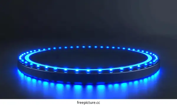 Futuristic LED Light Circle Stage Display