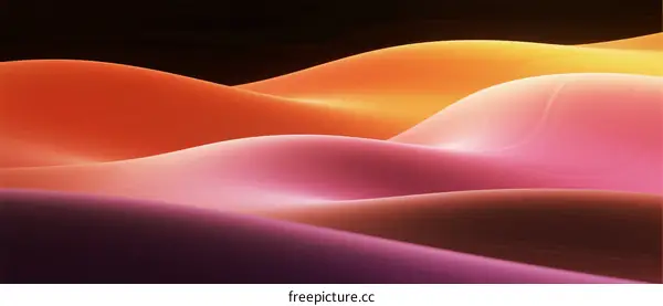 Colorful Abstract Waves with Soft Gradient Background Design