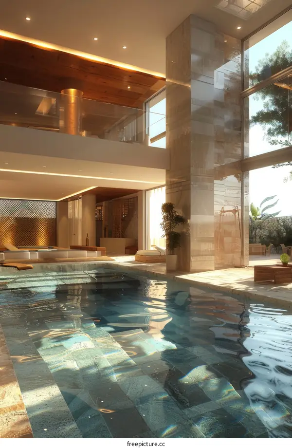 Modern Luxury Indoor Swimming Pool Architecture