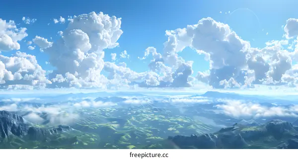 The sea of clouds among the mountains