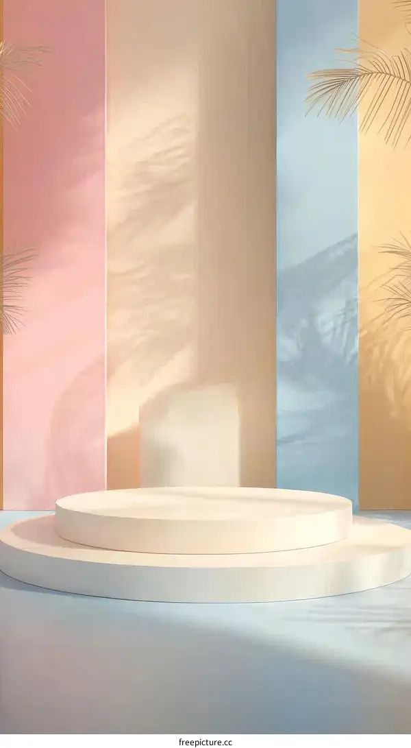 Pastel Colors Display Platform