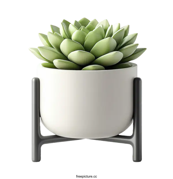 [Transparent Background PNG]Modern Succulent Plant Potted Arrangement