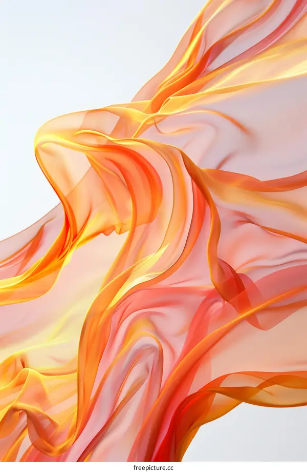 Colorful flowing silk绸缎