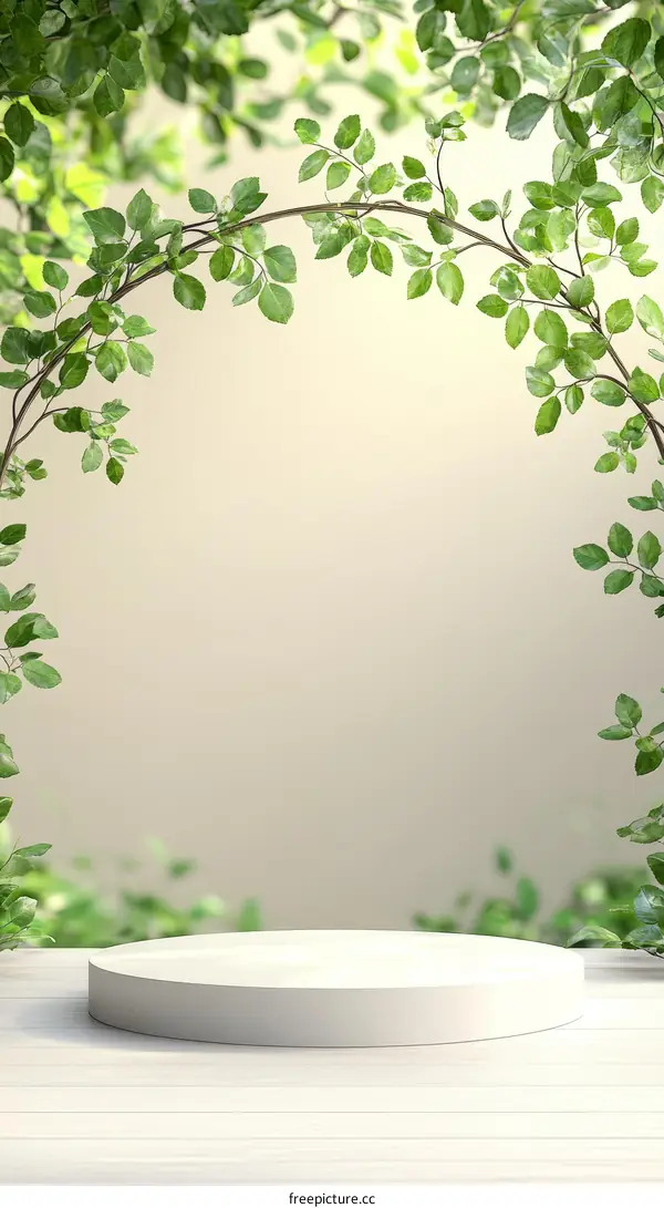 Nature Scene Product Display Podium