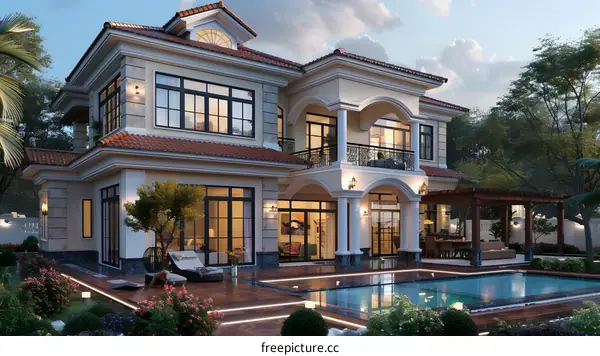 A Modern Villa with Pool