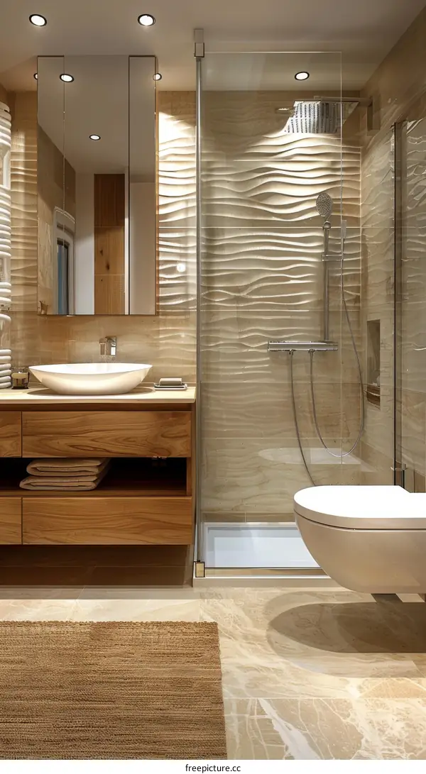 Stylish and Comfortable Bathroom Interior Design