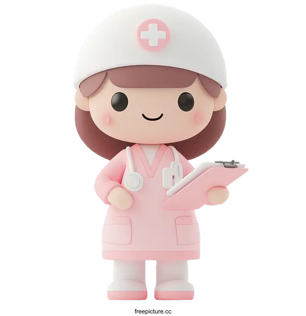 [Transparent Background PNG]Cute Cartoon Nurse Illustration