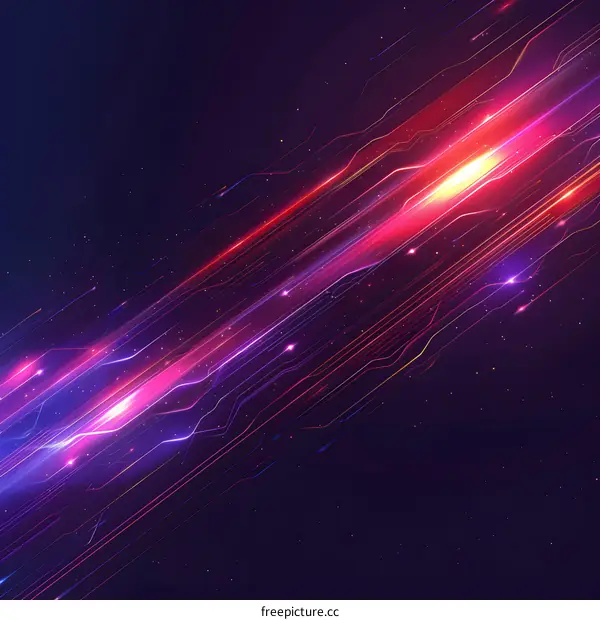 Abstract Diagonal Light Trails