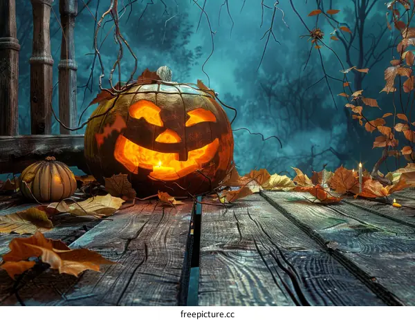 Spooky Halloween Pumpkin Lantern