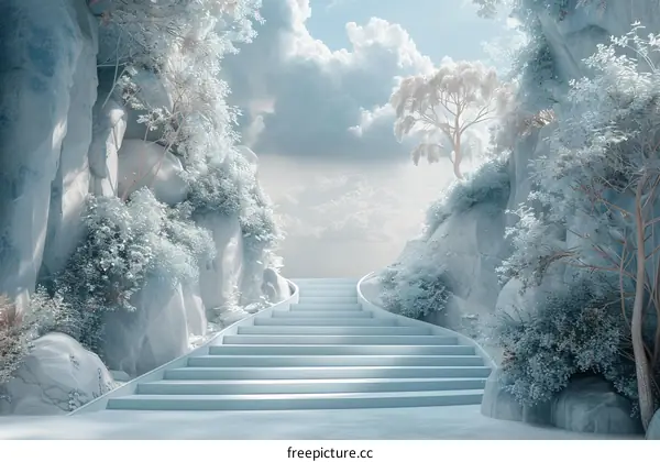 Pastel Wonderland Stairway to Heaven
