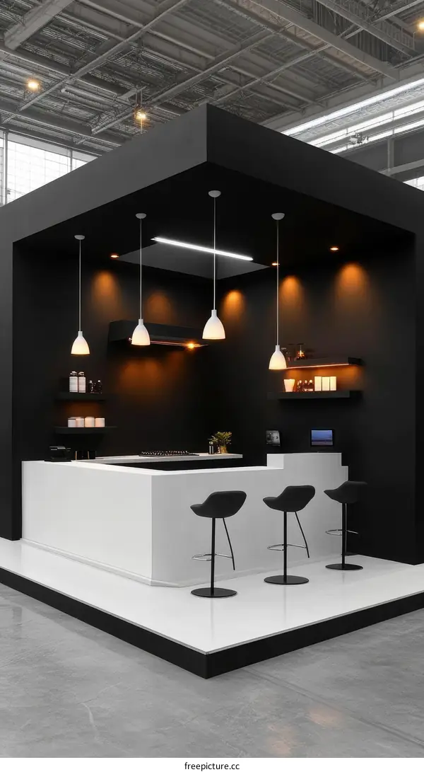 Modern Minimalist Bar Counter Display