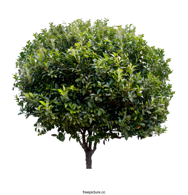 [Transparent Background PNG]Green Tree Isolated On White Background