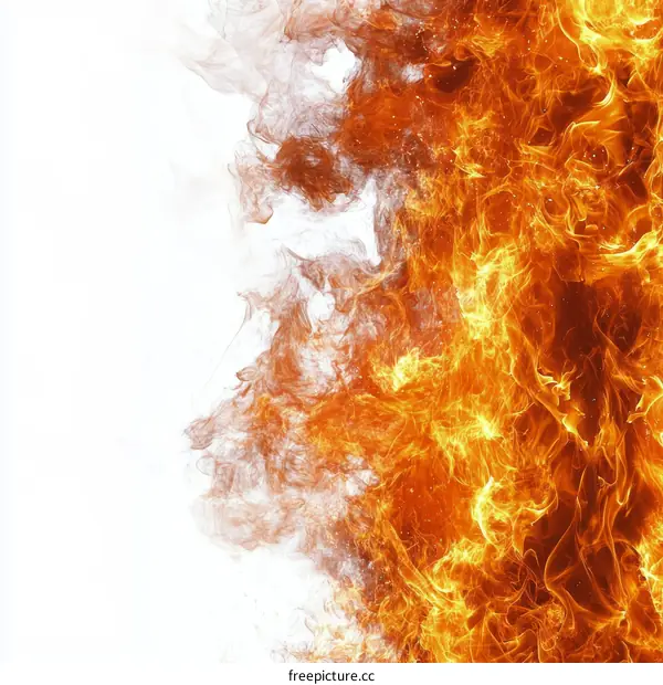 Abstract Fiery Flames Background Image