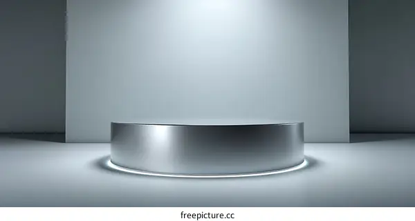 Modern Empty Display Stand Mockup