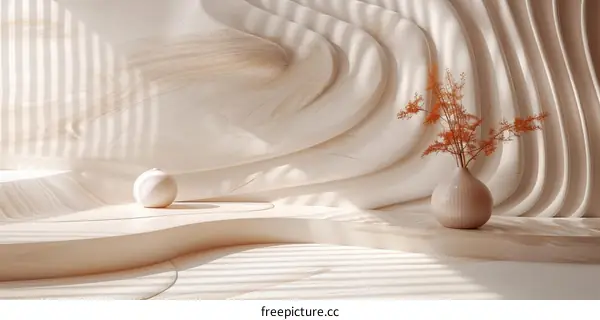 Modern Minimalist Beige Interior Design