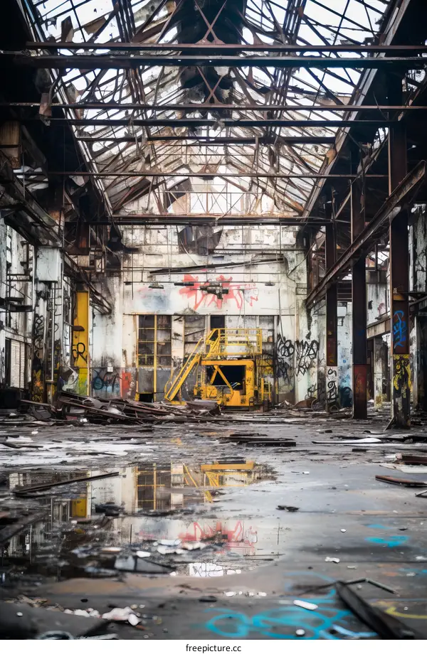 Abandoned Factory Ruins: A Glimpse into Industrial History