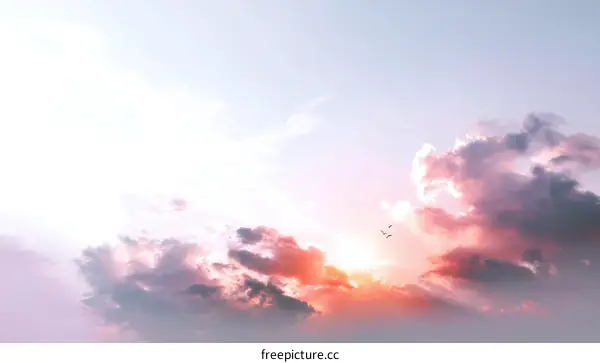 Sunset Sky with Colorful Clouds