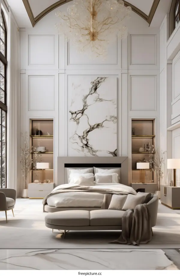 Visualization of a modern bedroom interior design