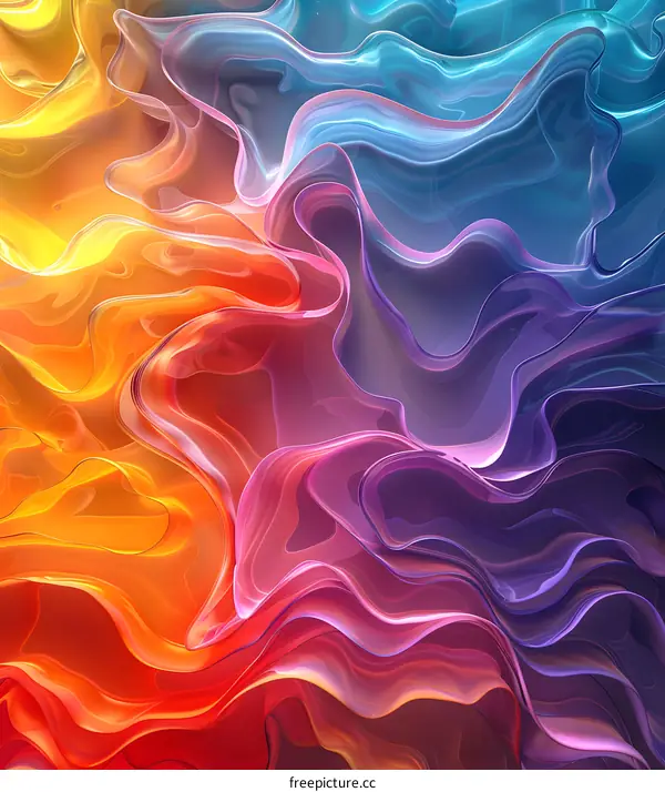 Colorful abstract wave background