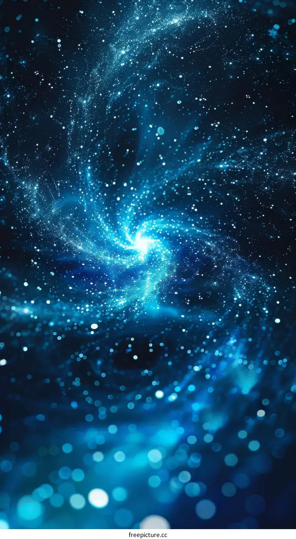 Mesmeric Galactic Nebula Swirling in Swirling Vortex