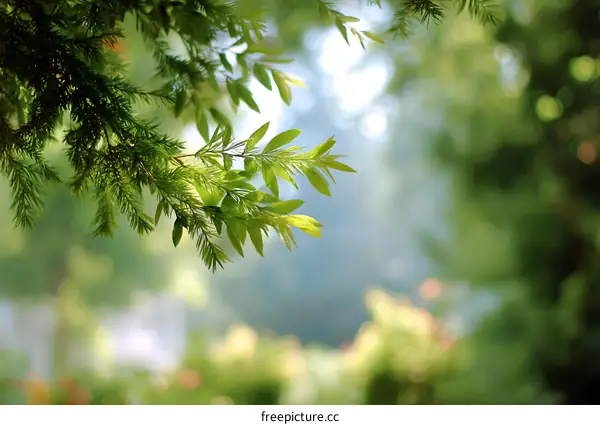 Fresh Green Leaves in Nature
