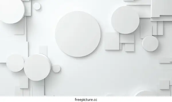 Abstract Geometric Shapes Composition