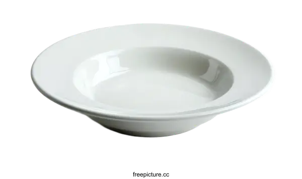 [Transparent Background PNG]Empty White Soup Bowl on White Background