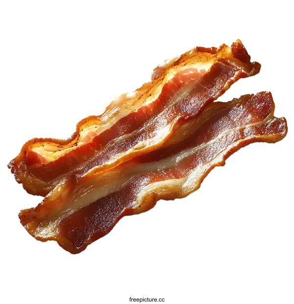 [Transparent Background PNG]Delicious Crispy Bacon Strips