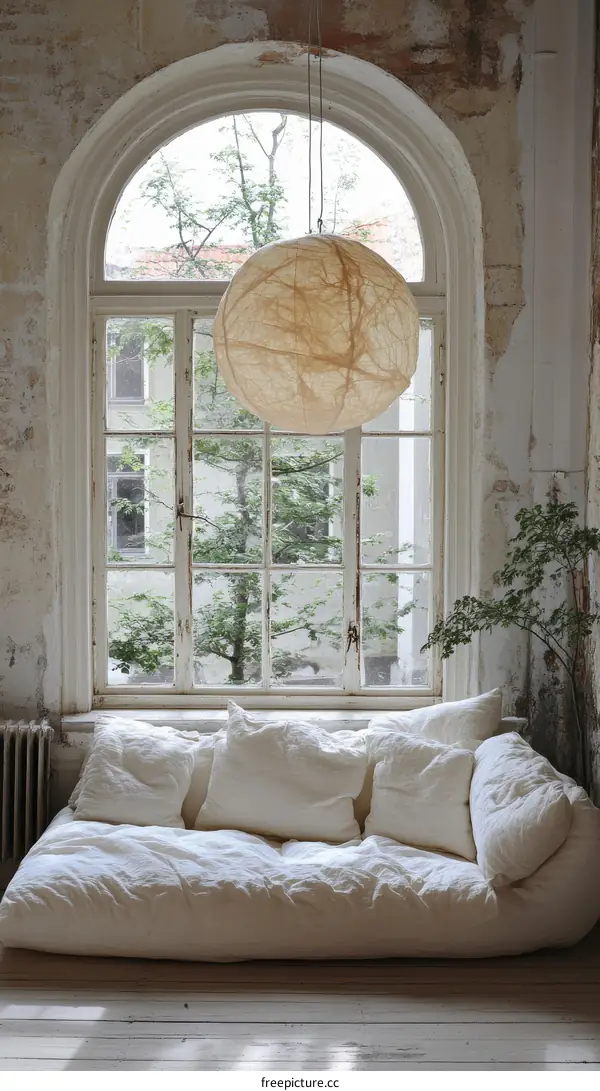 Cozy Window Seat with Natural Light